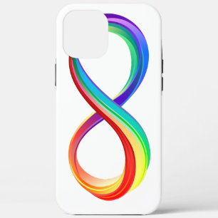 Case-Mate iPhone Case Symbole d'infinité arc-en-ciel stratifié