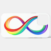 Coques Case-Mate iPhone Symbole d'infinité arc-en-ciel stratifié (Verso (horizontal))