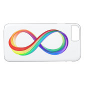 Coques Case-Mate iPhone Symbole d'infinité arc-en-ciel stratifié (Dos (Horizontal))