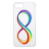 Coques Case-Mate iPhone Symbole d'infinité arc-en-ciel stratifié (Dos)