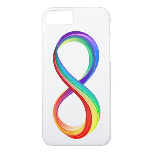 Coques Case-Mate iPhone Symbole d'infinité arc-en-ciel stratifié (Dos)