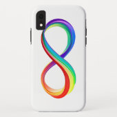 Coques Case-Mate iPhone Symbole d'infinité arc-en-ciel stratifié (Dos)