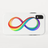 Coques Case-Mate iPhone Symbole d'infinité arc-en-ciel stratifié (Dos (Horizontal))