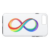 Coques Case-Mate iPhone Symbole d'infinité arc-en-ciel stratifié (Dos (Horizontal))
