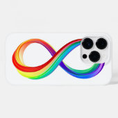 Coques Case-Mate iPhone Symbole d'infinité arc-en-ciel stratifié (Verso (horizontal))