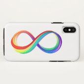 Coques Case-Mate iPhone Symbole d'infinité arc-en-ciel stratifié (Dos (Horizontal))