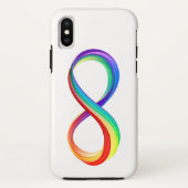 Coques Case-Mate iPhone Symbole d'infinité arc-en-ciel stratifié (Dos)