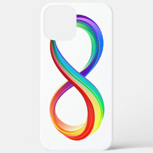 Case-Mate iPhone Case Symbole d'infinité arc-en-ciel stratifié