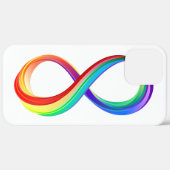 Coques Case-Mate iPhone Symbole d'infinité arc-en-ciel stratifié (Verso / Droite)