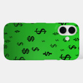 Coques Case-Mate iPhone Symbole Dollar Vert (Verso (horizontal))