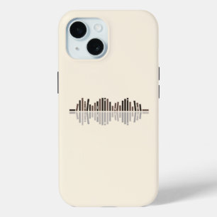Coque Pour iPhone 15 Symbole d'onde sonore Livres