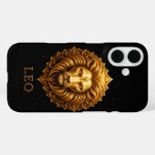 Coques Case-Mate iPhone Symbole du Lion d'Or représentant la force, Zodiaq (Verso (horizontal))
