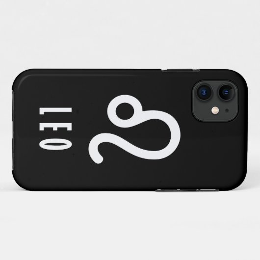 Coques Case-Mate iPhone Symbole du zodiaque de Leo (Dos (Horizontal))