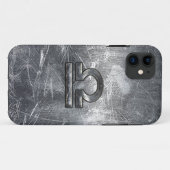 Coques Case-Mate iPhone Symbole du Zodiaque de Libra en acier argenté (Dos (Horizontal))