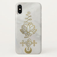 Symbole en pastel d'Unalome Lotus de perle