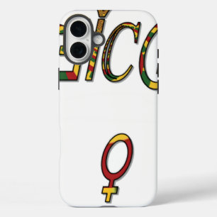 iPhone 16 Plus Case Symbole Féminin "OFFICIEL" Inversé   Minimaliste G