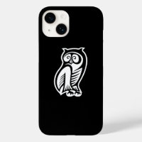 Symbole hibou blanc