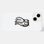 Coques Case-Mate iPhone Symbole hibou noir (Verso (horizontal))