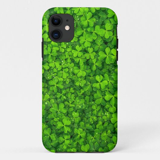 Coques Case-Mate iPhone Symbole irlandais vert Shamrock Clovers Irlande (Dos)