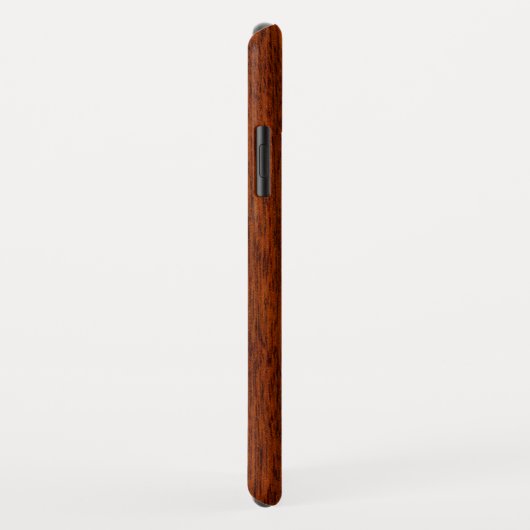 Coques Case-Mate iPhone Symbole Leo en bois d'acajou (Dos/Droite)