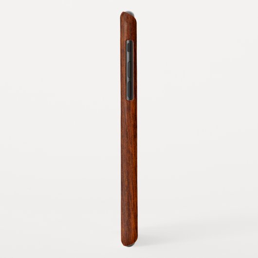 Coques Case-Mate iPhone Symbole Leo en bois d'acajou (Dos/Gauche)