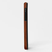 Coques Case-Mate iPhone Symbole Leo en bois d'acajou (Dos/Gauche)