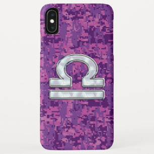 Etui iPhone Case-Mate Symbole Libra Zodiac Camo numérique rose Fuchsia