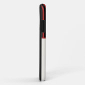 Coques Case-Mate iPhone Symbole logo rouge du pompier personnalisé (Dos/Droite)