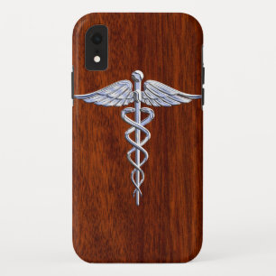 Case-Mate iPhone Case Symbole Médicale de Caduceus en argent Imprimer