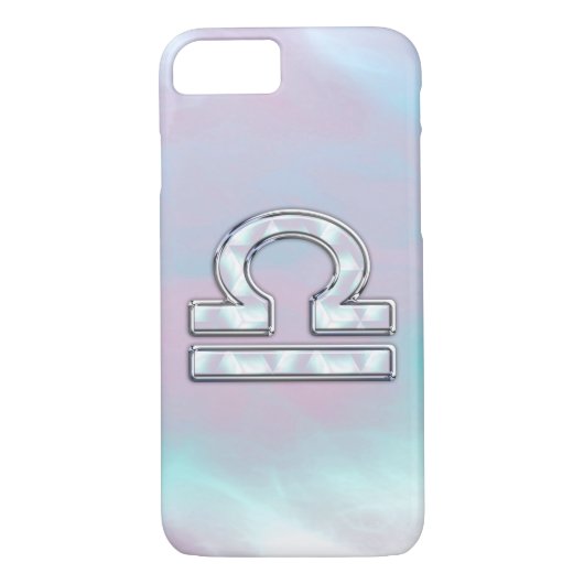 Coques Case-Mate iPhone Symbole moderne Libra Zodiac Mère de style Pearl (Dos)