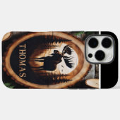 Coques Case-Mate iPhone Symbole Moose Silhouette (Verso (horizontal))