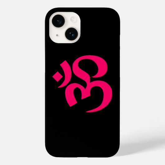 Coques Case-Mate iPhone Symbole noir et rose (Verso)