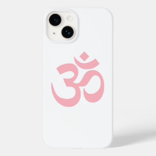 Coque Pour iPhone 14 Symbole Om rose clair
