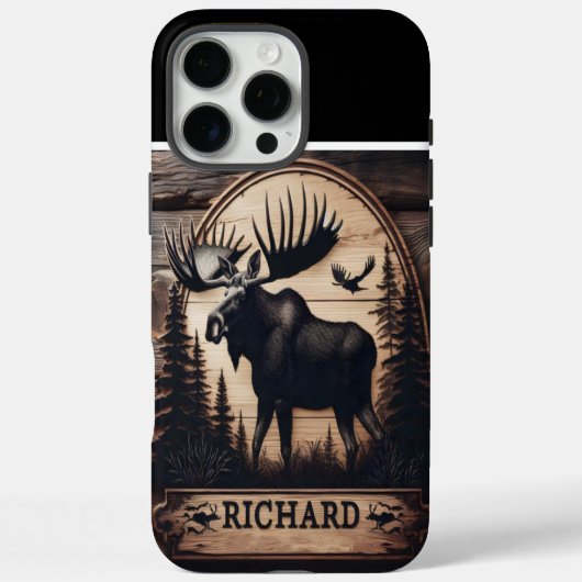 Coques Case-Mate iPhone SYMBOLE PERSONNALISÉ EN BOIS D'Oie (Verso)