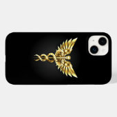 Coques Case-Mate iPhone Symbole Polygonal Or Caduceus (Verso (horizontal))