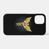 Coques Case-Mate iPhone Symbole Polygonal Or Caduceus (Verso (horizontal))
