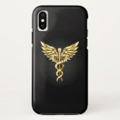 Coques Case-Mate iPhone Symbole Polygonal Or Caduceus (Dos)
