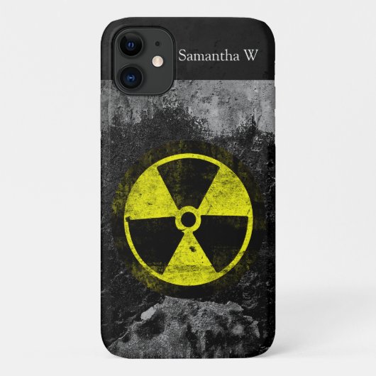 Coques Case-Mate iPhone Symbole radioactif grunge (Dos)