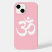 Coques Case-Mate iPhone Symbole rose et blanc (Verso)
