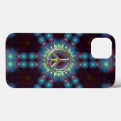 Coques Case-Mate iPhone SYMBOLE Super LumiBlue (Verso (horizontal))
