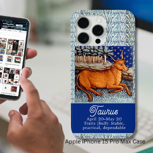 Coque iPhone 15 Pro Max Symbole Taurus Zodiac Bull fête d'anniversaire