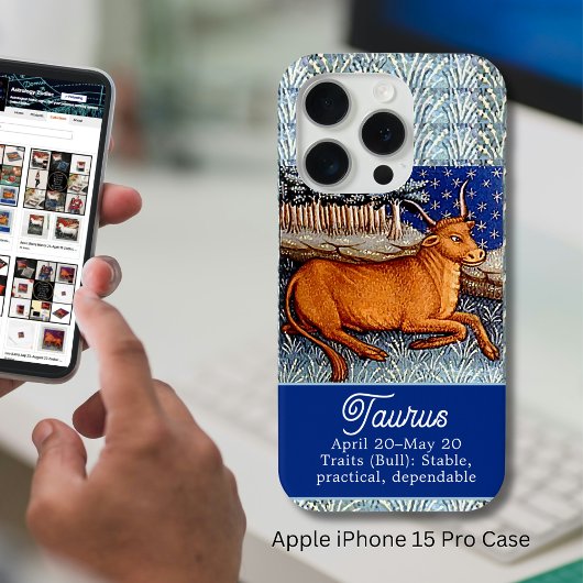 Coques Case-Mate iPhone Symbole Taurus Zodiac Bull fête d'anniversaire