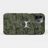 Coques Case-Mate iPhone Symbole Taurus Zodiac sur Camo Vert (Dos (Horizontal))