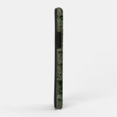 Coques Case-Mate iPhone Symbole Taurus Zodiac sur Camo Vert (Dos/Droite)