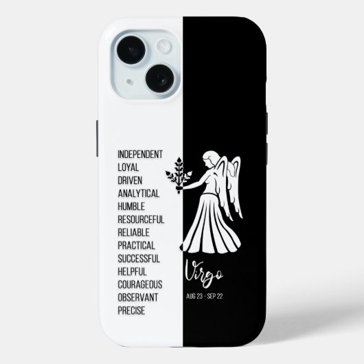 Coques Case-Mate iPhone Symbole Virgo Zodiac (Verso)