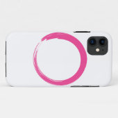 Coques Case-Mate iPhone Symbole zen rose / Cercle Enso (Dos (Horizontal))