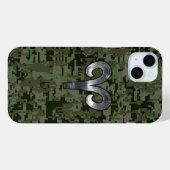 Coques Case-Mate iPhone SYMBOLE Zodiaque Aries Camouflage numérique Woodla (Verso (horizontal))