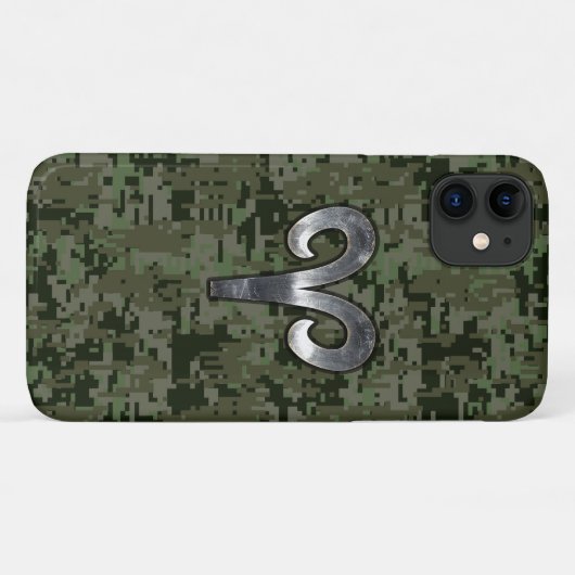 Coques Case-Mate iPhone SYMBOLE Zodiaque Aries Camouflage numérique Woodla (Dos (Horizontal))