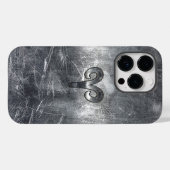 Coques Case-Mate iPhone Symbole Zodiaque Aries en style Argent (Verso (horizontal))