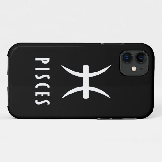 Coques Case-Mate iPhone Symbole zodiaque de Pisces (Dos (Horizontal))